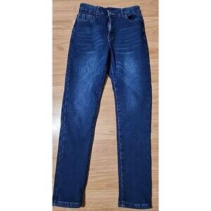 JEANS-Women’s Fleece Lined  Blue Jeans-Size Large